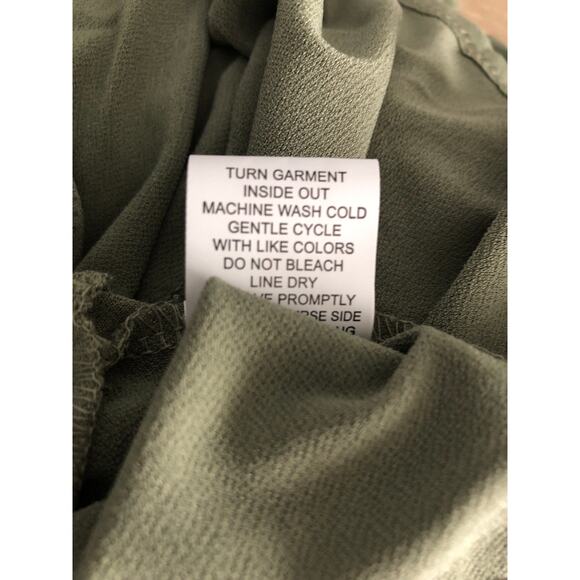 NY Collection Women's Large Petite Flutter Sleeve Ruffle Midi Dress NEW - Picture 8 of 8